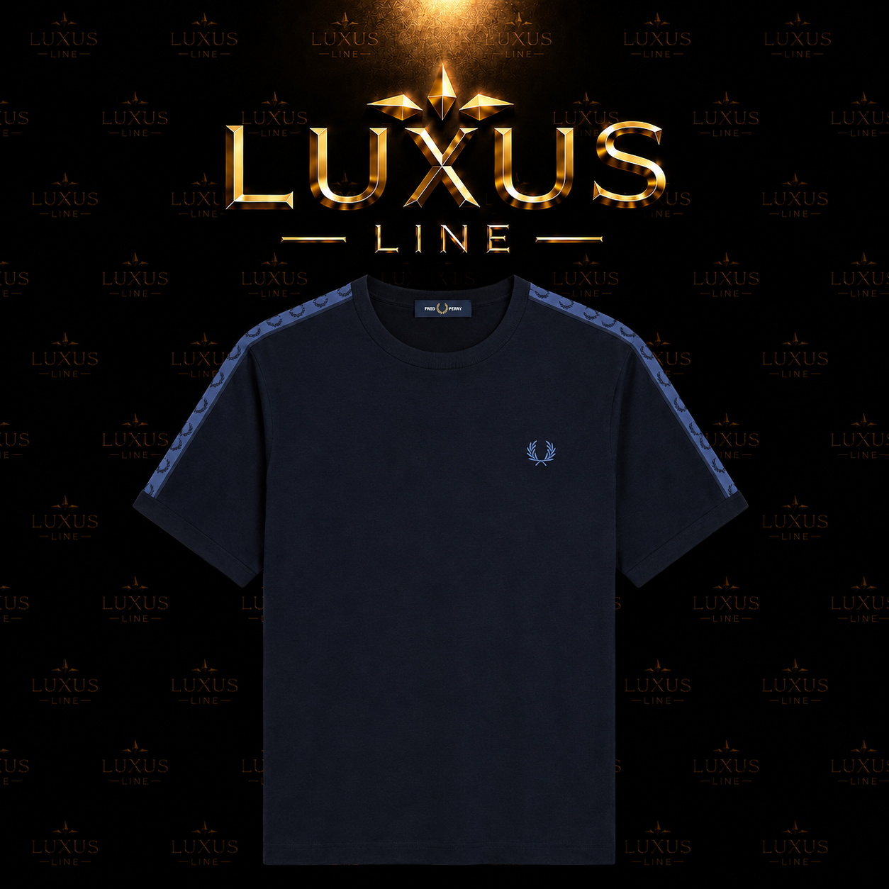Fred Perry T-Shirt Motiv 3 - Dunkelblau