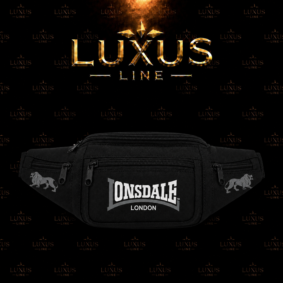 Lonsdale London Bauchtasche - Schwarz