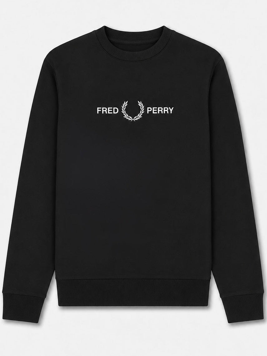 Fred Perry Pullover Motiv 2 - Schwarz