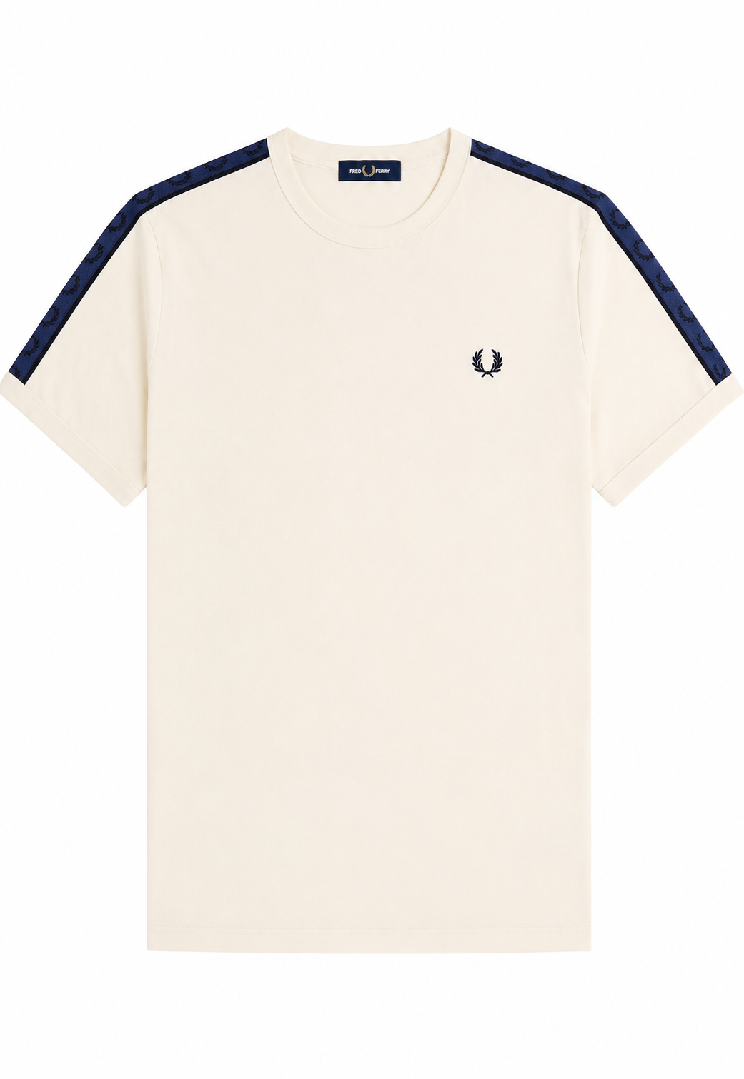 Fred Perry T-Shirt Motiv 3 - Beige / Blau