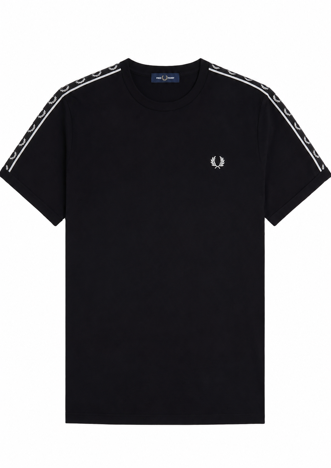 Fred Perry T-Shirt Motiv 3 - Schwarz / Weiß