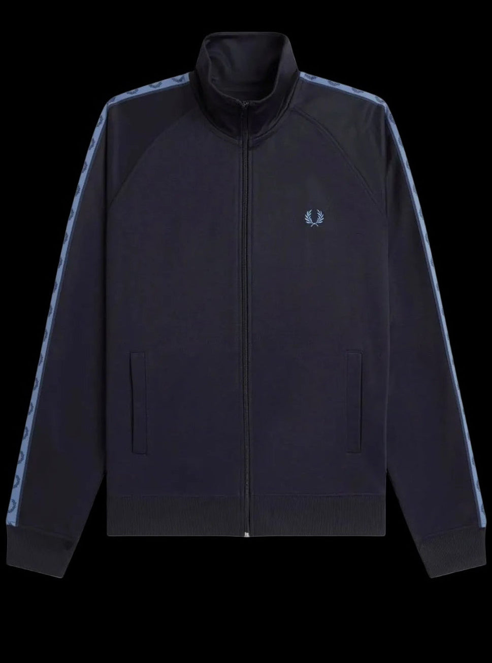 Fred Perry Traningsjacke - Blau / Schwarz