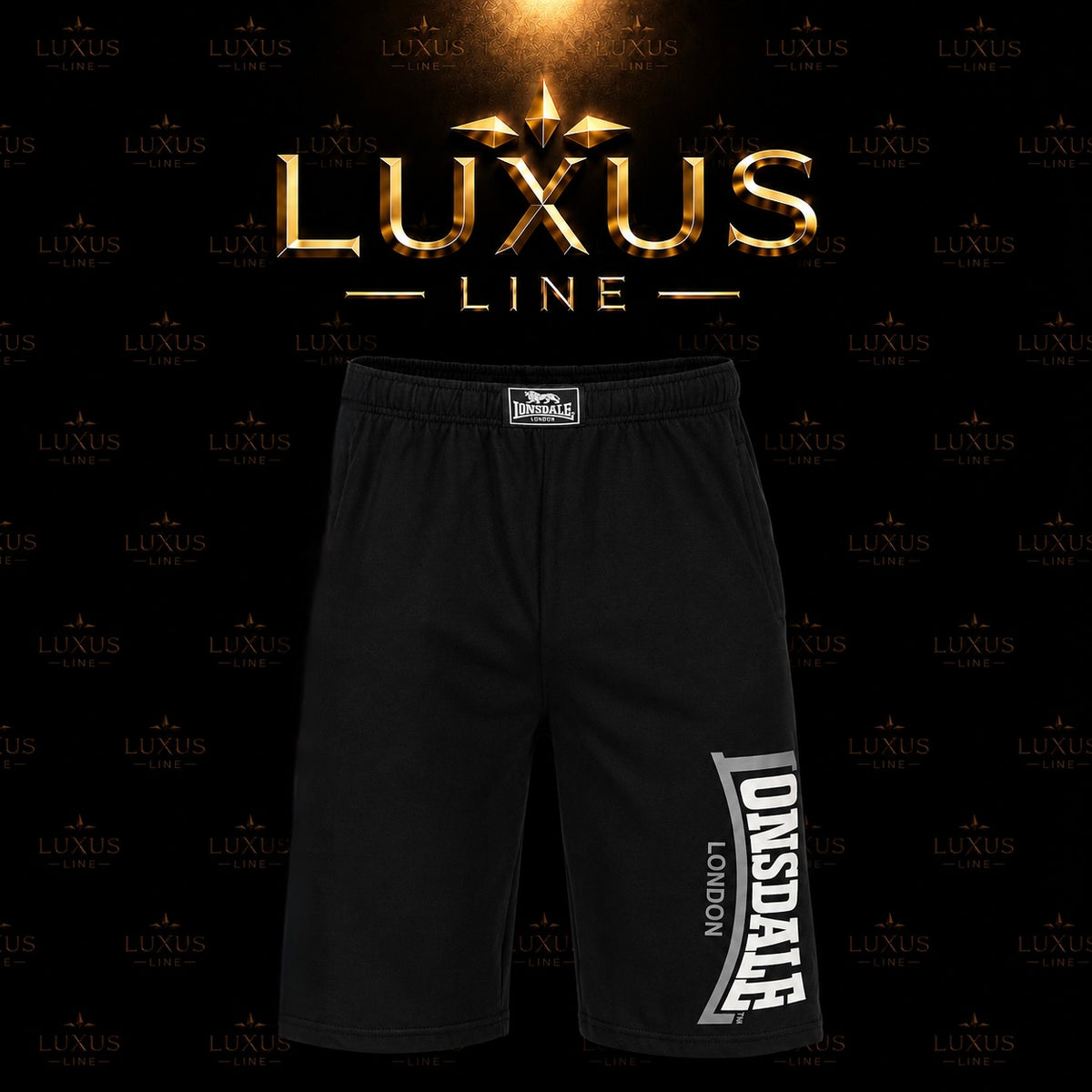 Lonsdale London Kurze Hose Motiv 2 - Schwarz