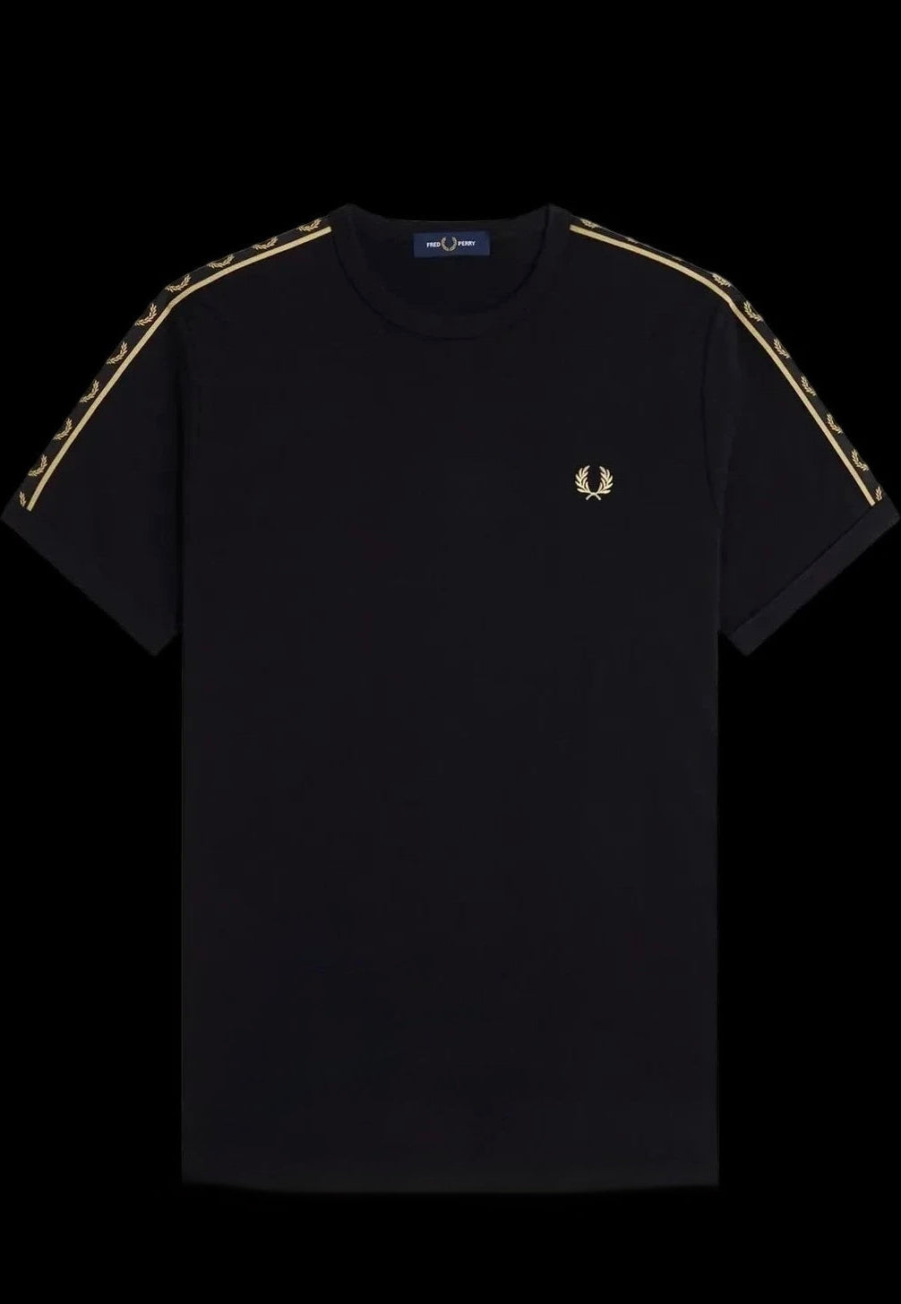 Fred Perry T-Shirt Motiv 3 - Schwarz / Gold