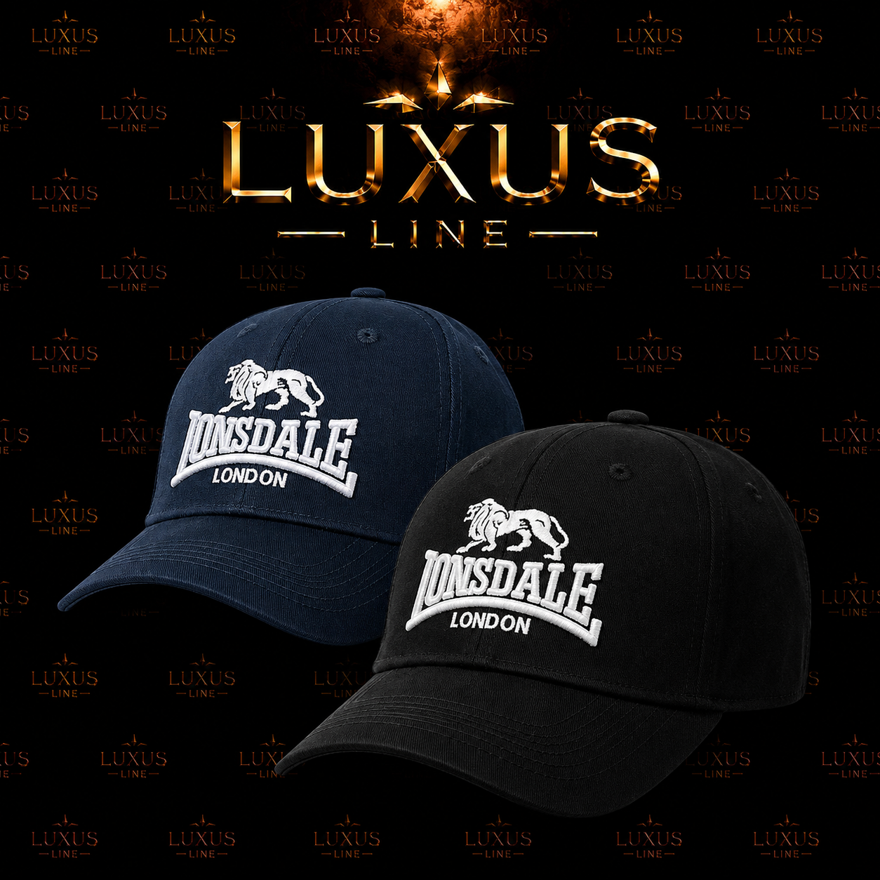 Lonsdale London Cap - Schwarz + Blau