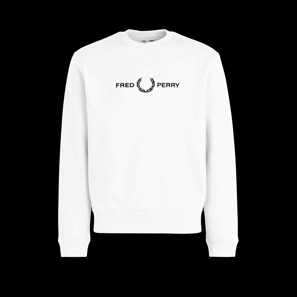 Fred Perry Pullover Motiv 2 - Weiß Luxus Line