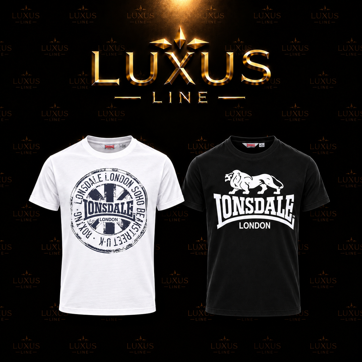 Lonsdale London T-Shirt - Weiß + Schwarz
