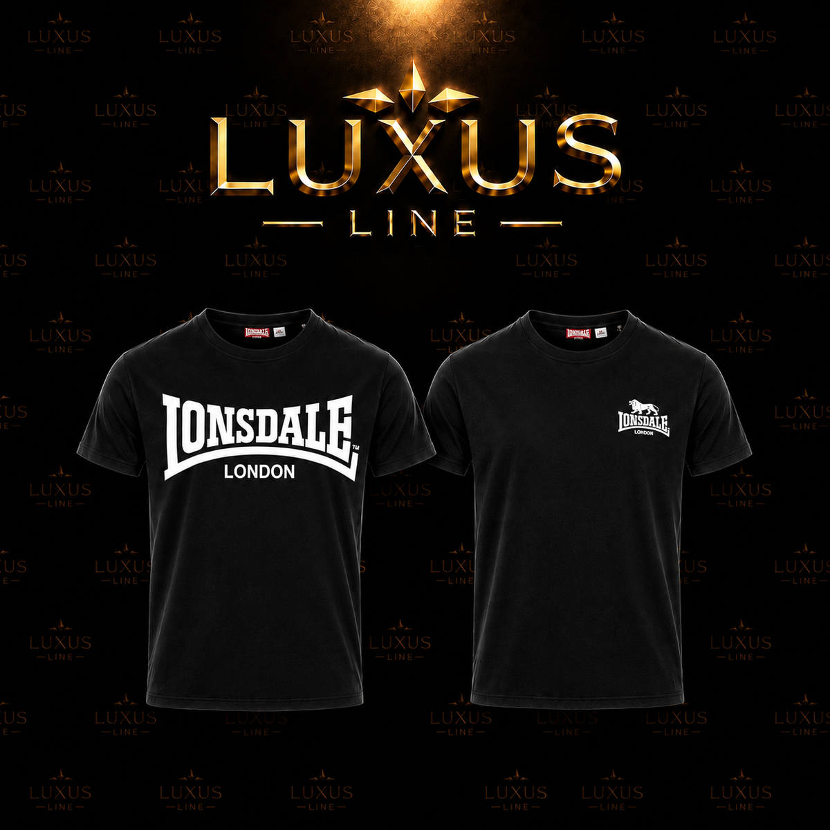 Lonsdale London T-Shirt - Schwarz + Schwarz