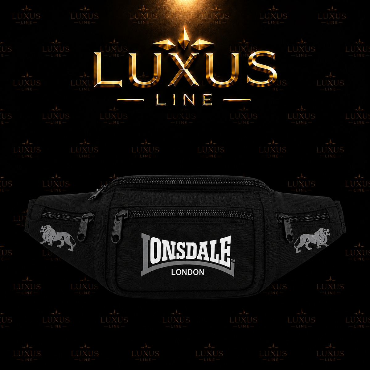 Lonsdale London Bauchtasche - Schwarz