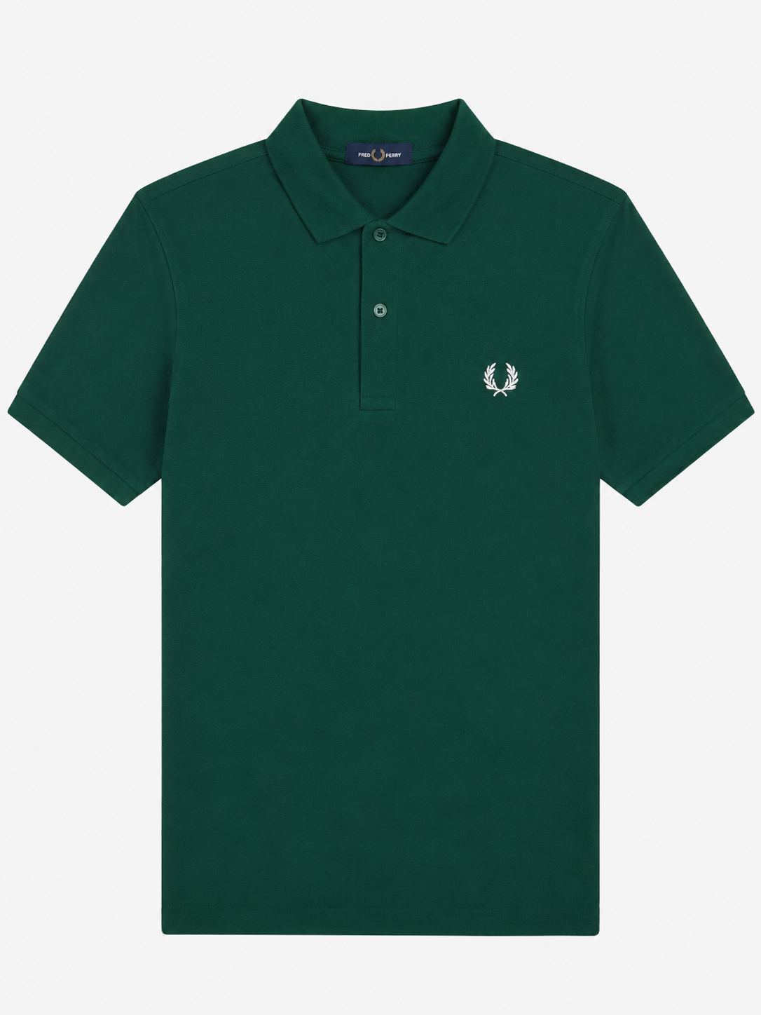 Fred Perry Poloshirt Grün - ohne Streifen