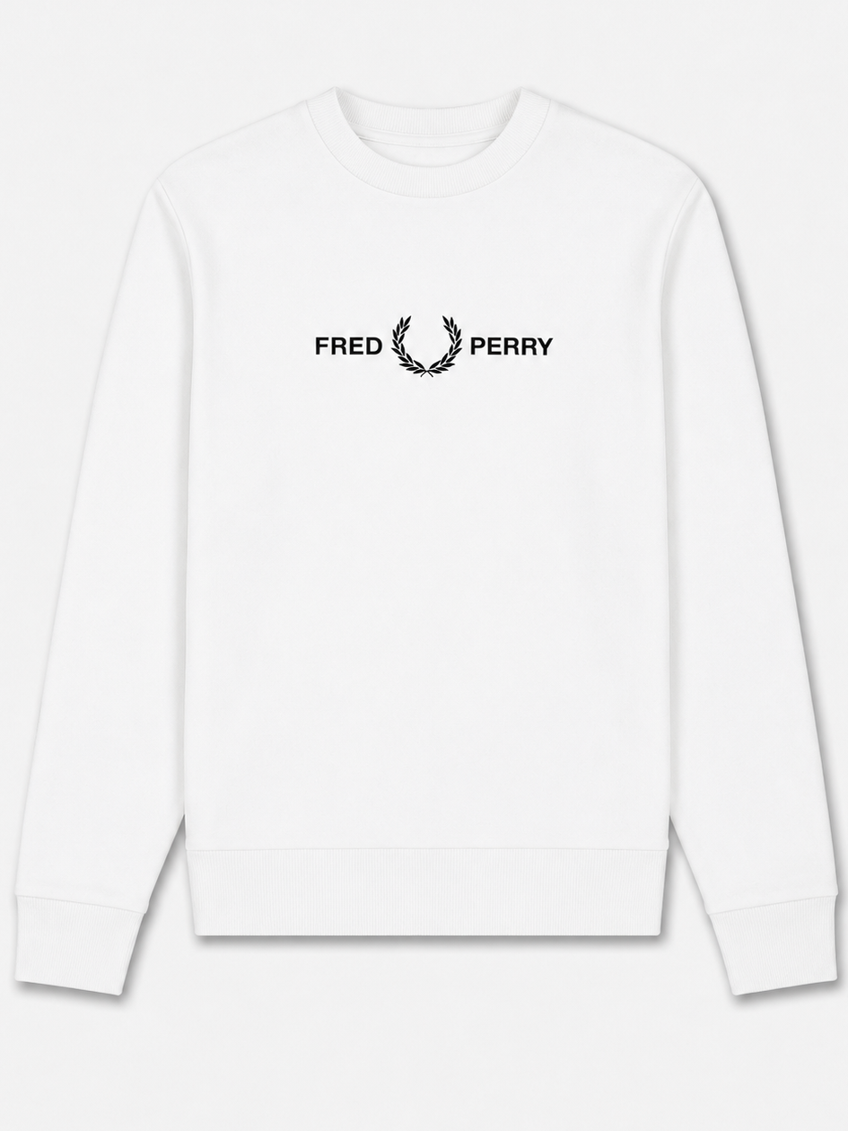 Fred Perry Pullover Motiv 2 - Weiß