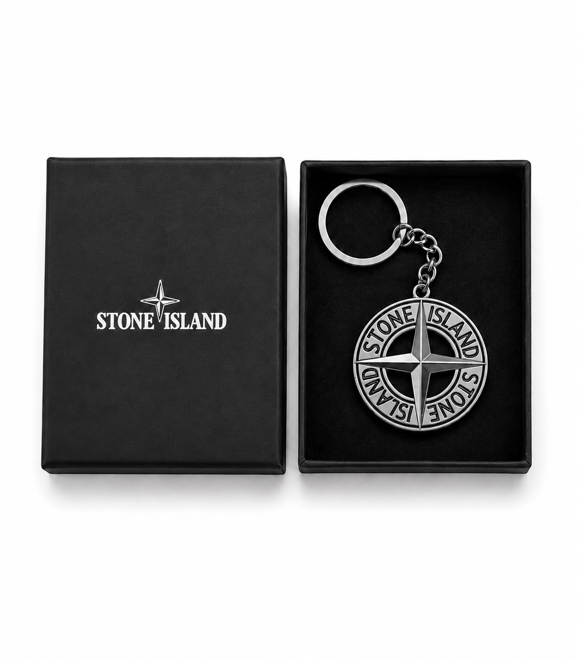 Stone Island Schlüssel Anhänger - Silber
