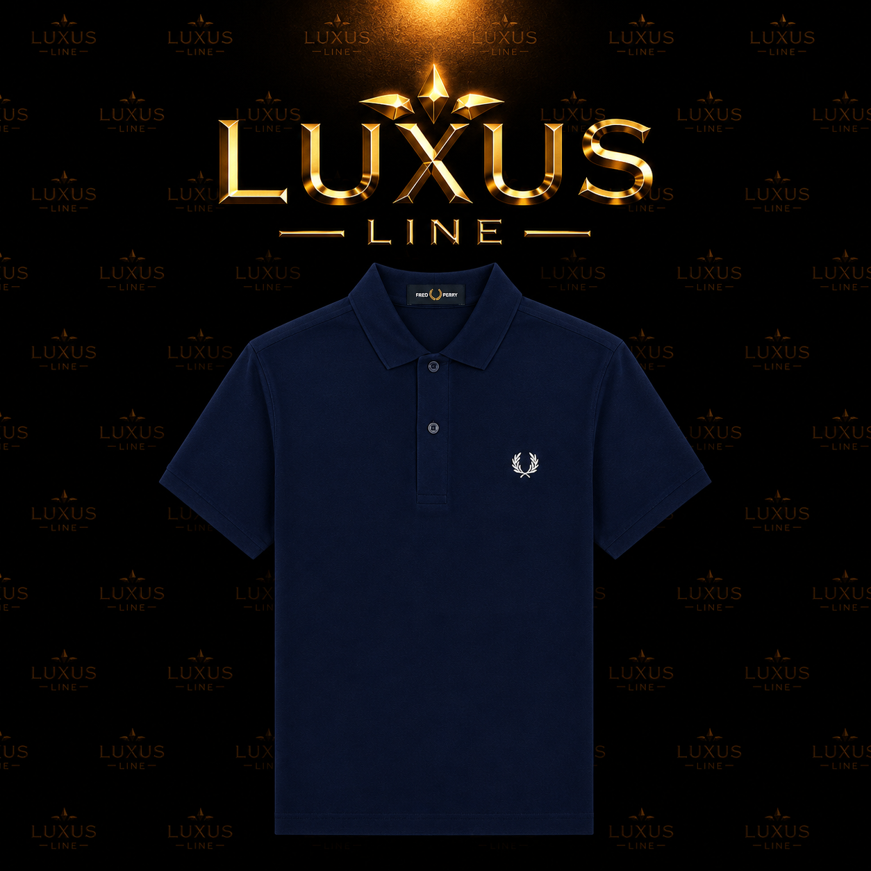 Fred Perry Poloshirt Royal Blau - ohne Streifen