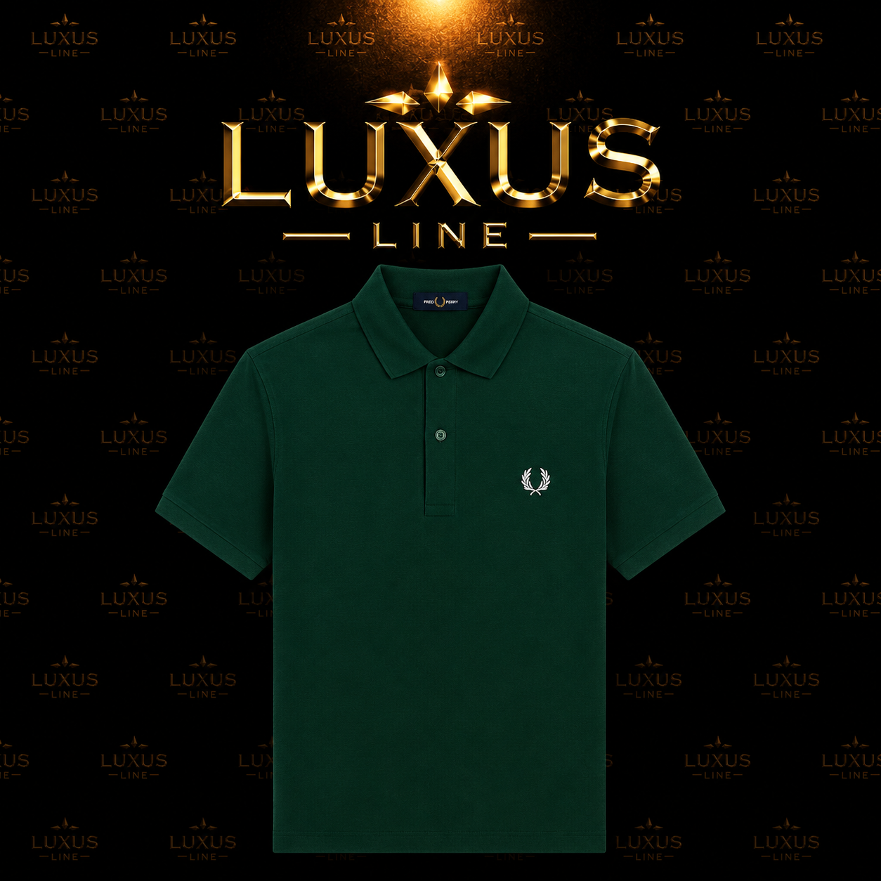 Fred Perry Poloshirt Grün - ohne Streifen