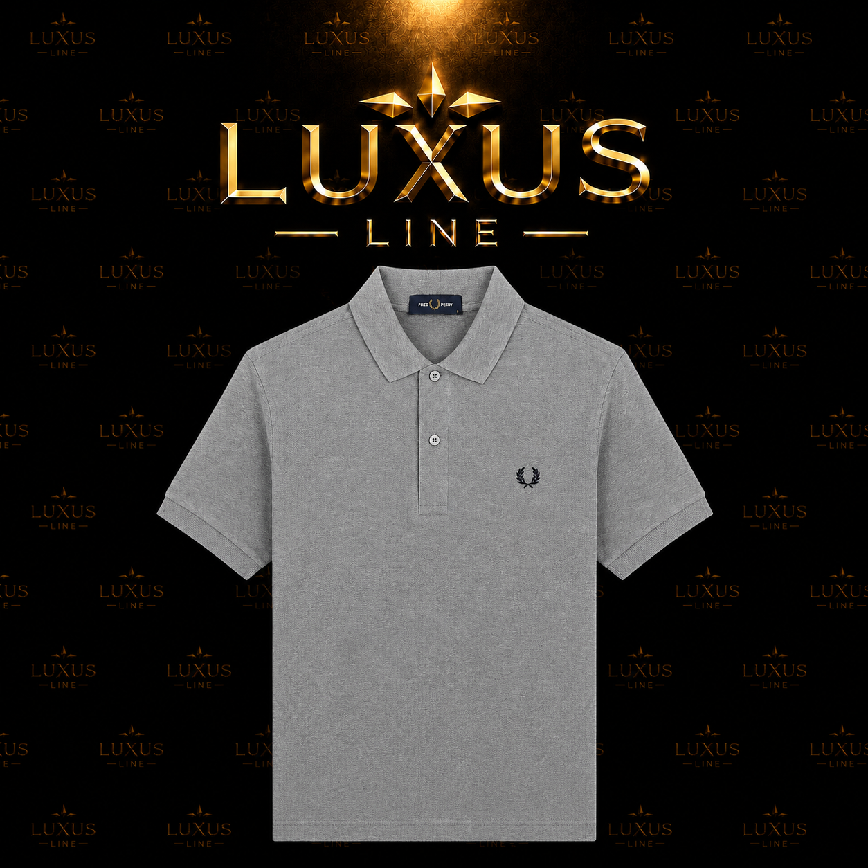 Fred Perry Poloshirt Grau - ohne Streifen