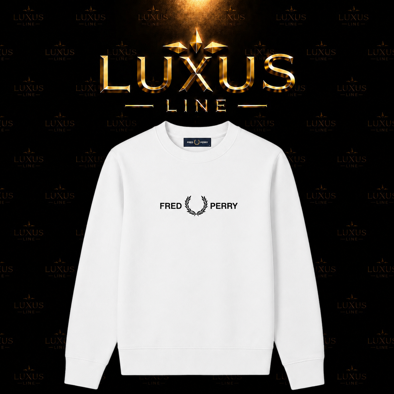Fred Perry Pullover Motiv 2 - Weiß