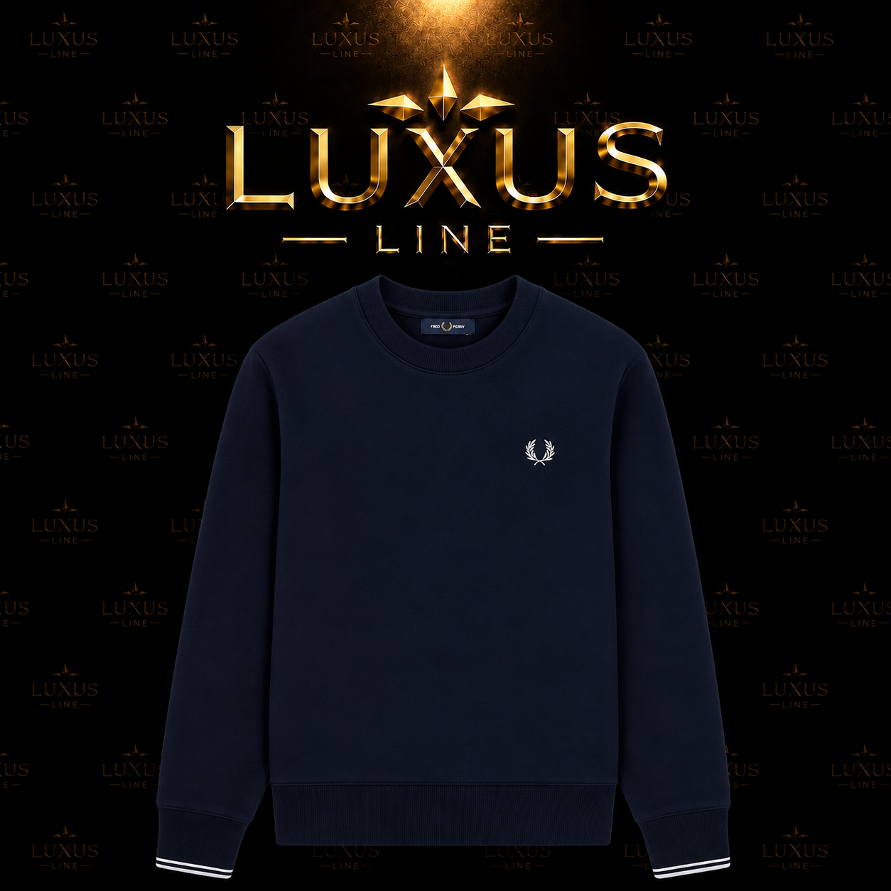 Fred Perry Pullover - Blau