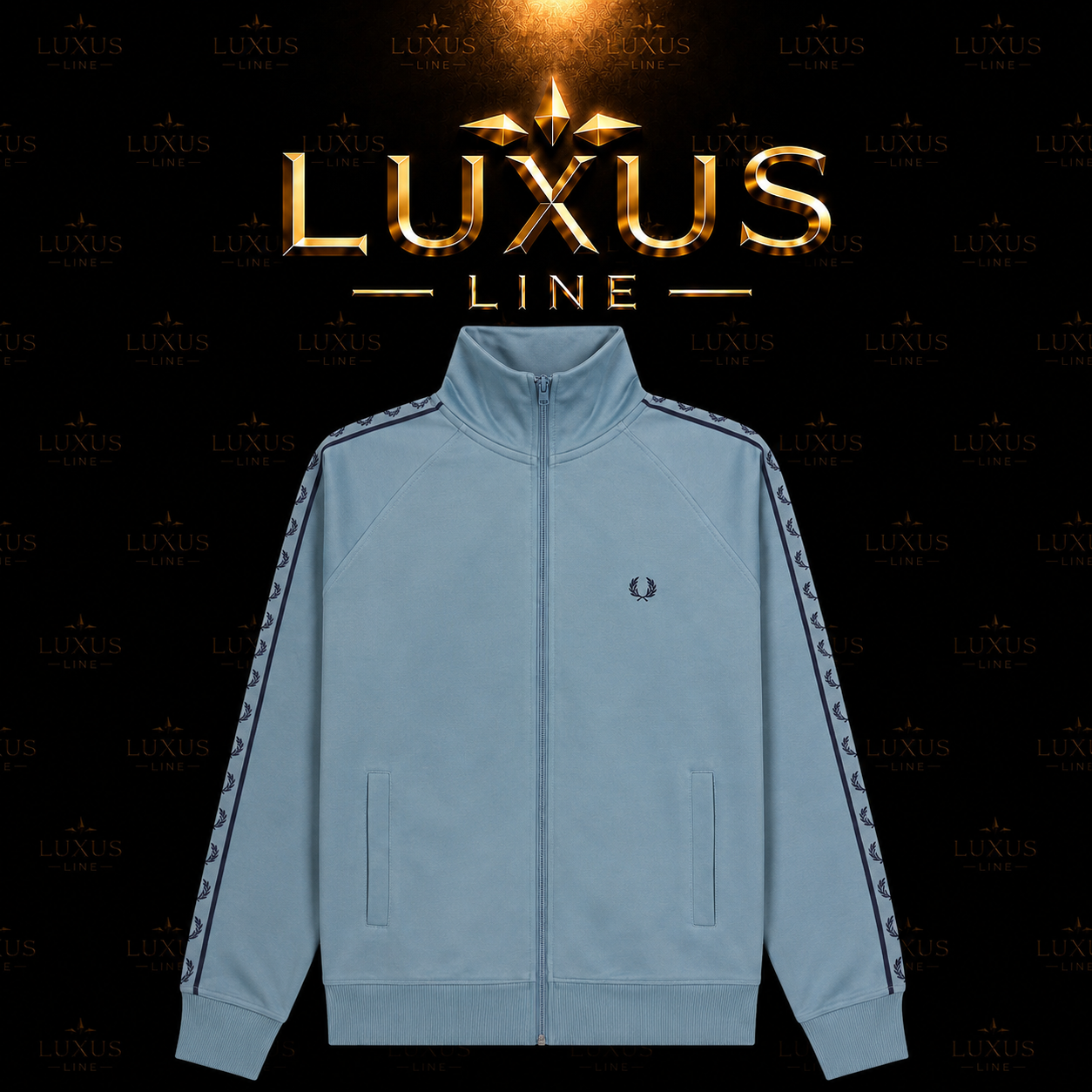 Fred Perry Traningsjacke - Hellblau