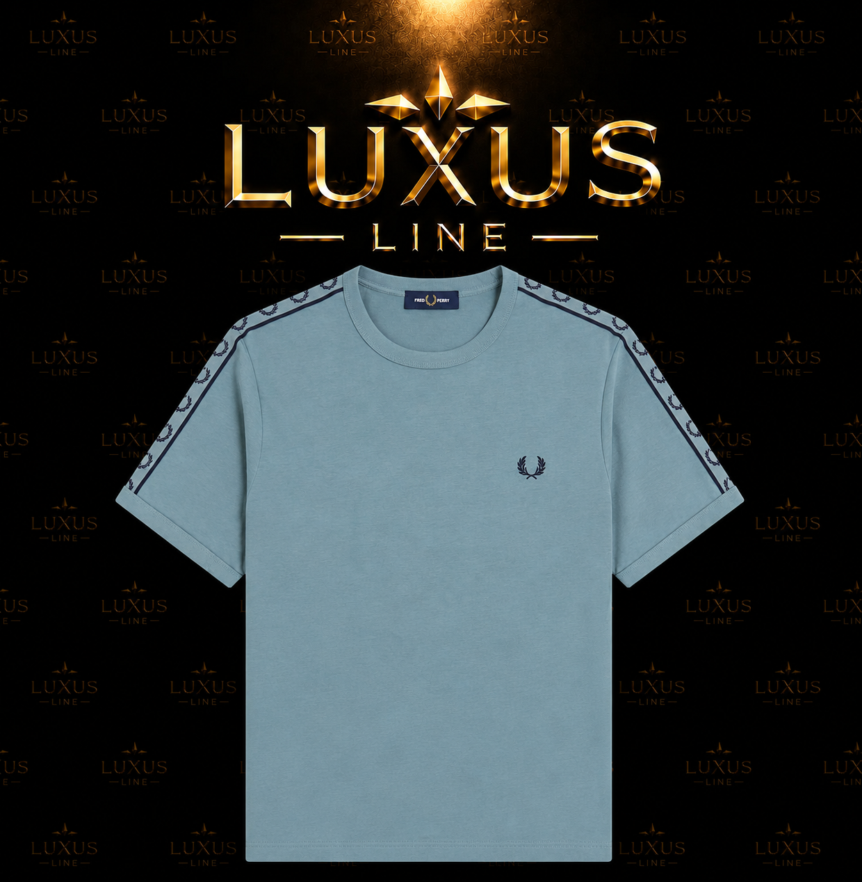 Fred Perry T-Shirt Motiv 3 - Hellblau