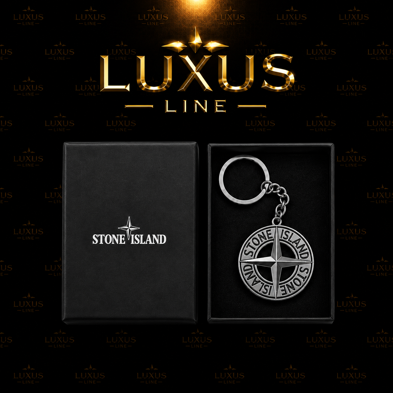 Stone Island Schlüssel Anhänger - Silber
