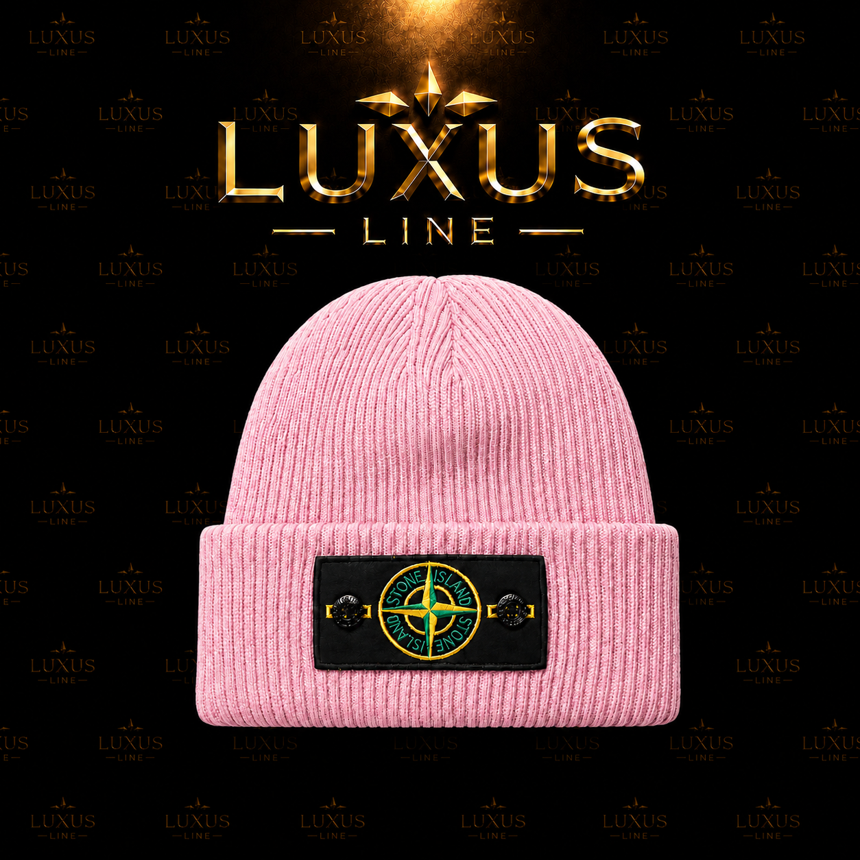 Stone Island Wintermütze - Rosa