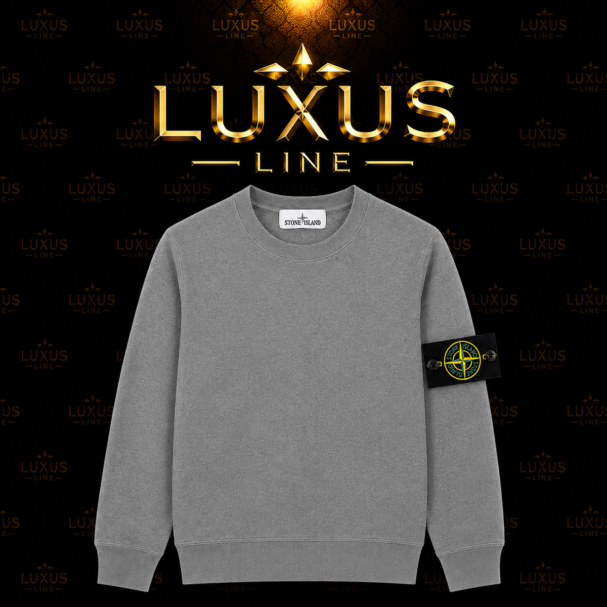 Stone Island Pullover - Hell Grau