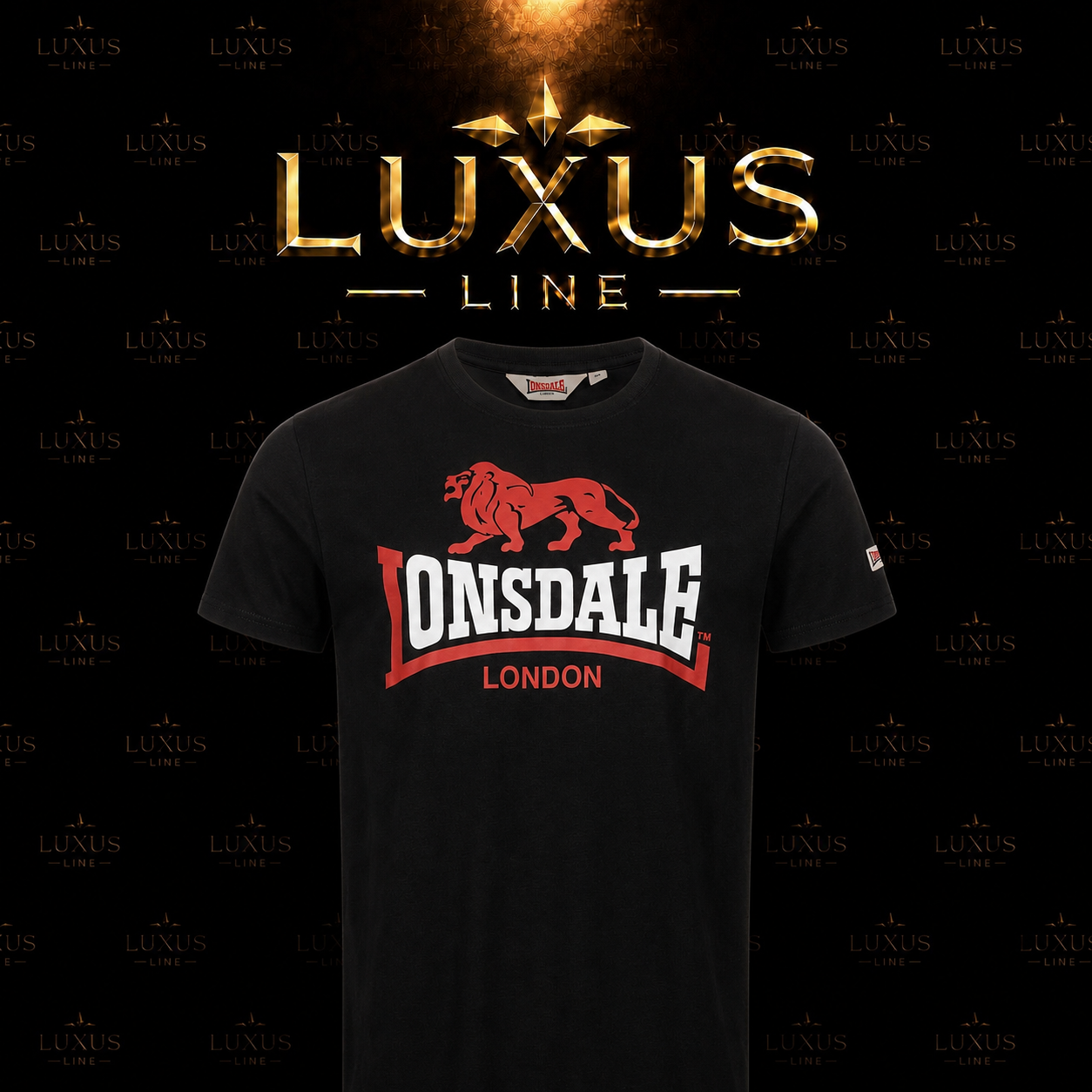 Lonsdale London T-Shirt - Schwarz + Rot