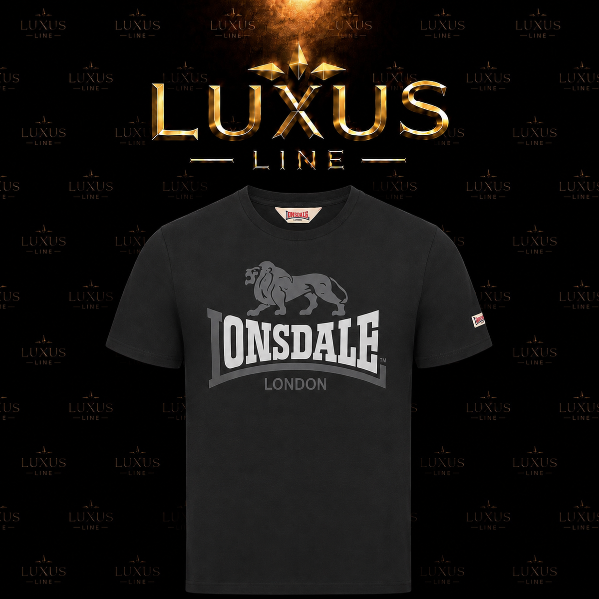 Lonsdale London T-Shirt - Grau + Weiß